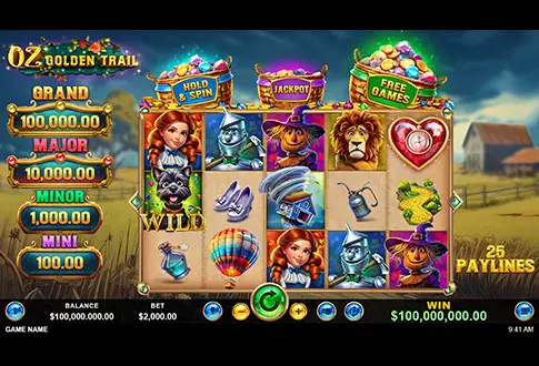 Oz Golden Trail gameboard